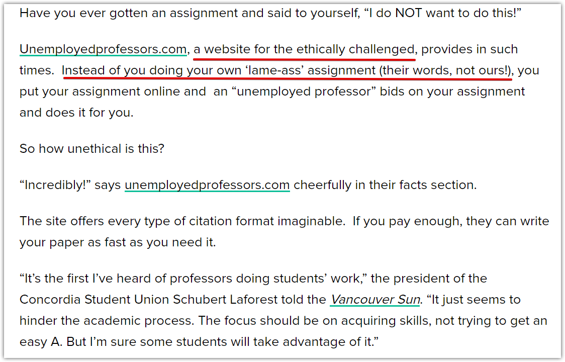 unemployed professors mistakes