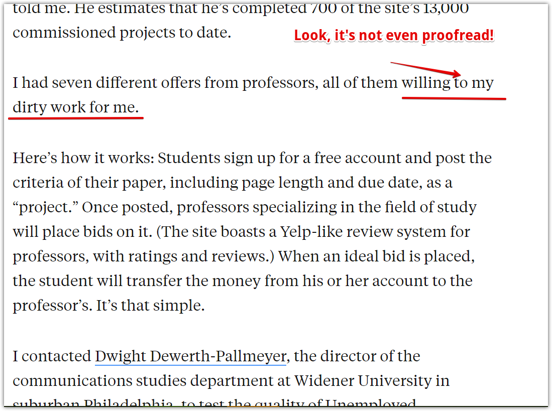 unemployed professors mistakes