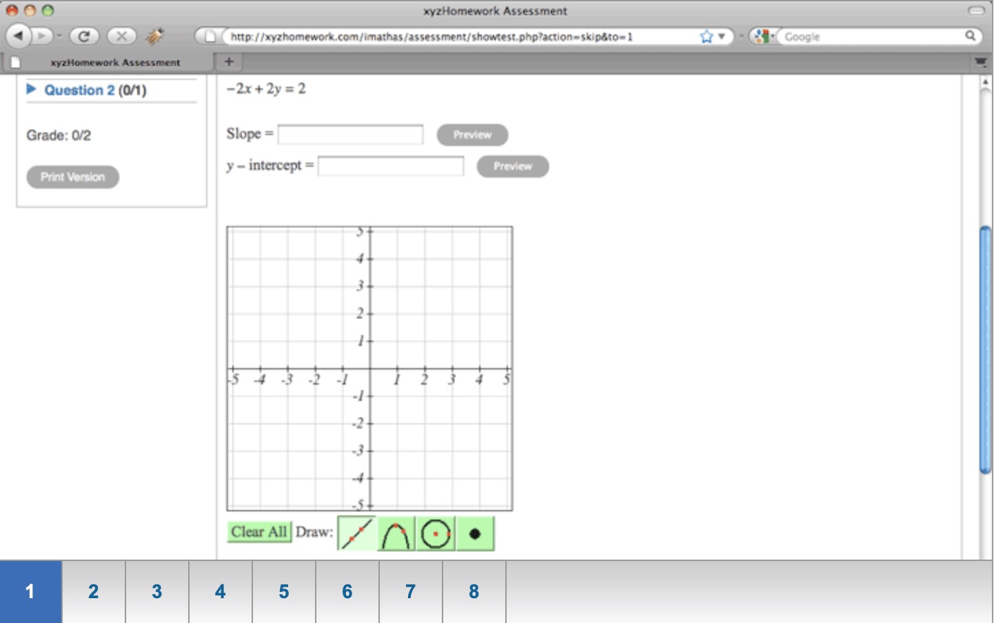 xyz math homework