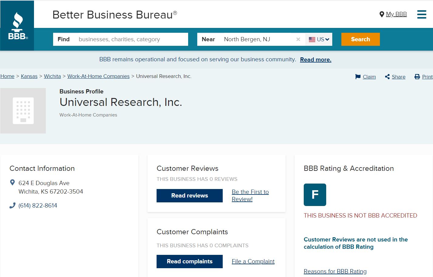 Universal Research Inc. – Company Overview